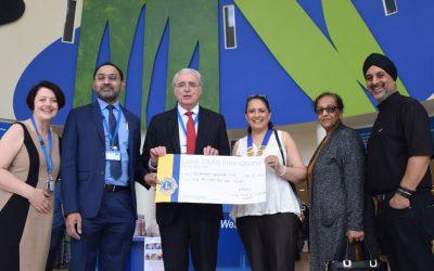 Lions of Coventry Godiva Donate £5001 to Fund Pioneering E.N.T. Research and Equipment