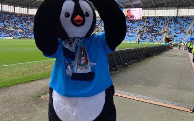 Penguino’s Charity Takeover Match With Sam & the Sky Blues!