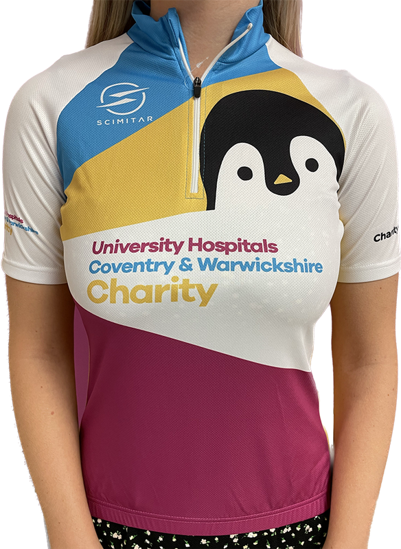 UHCW Charity cycling jersey front
